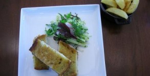 Cheese sandwich at Gordon Ramsay's Plane Food at Heathrow Terminal 5