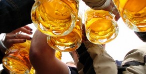 Oktoberfest atmosphere at Munich airport