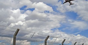 Take-off at London Luton airport