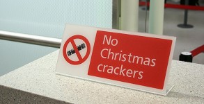 Christmas at the airport - don't bring the crackers! Christmas at the airport - don't bring the crackers!
