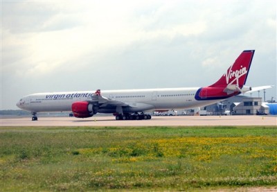 Virgin Atlantic stuck at Bradley International Airport