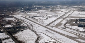 Chicago's O'Hare Airport in the snow Chicago's O'Hare Airport in the snow