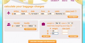 iflybags website helps you calculate your baggage fees