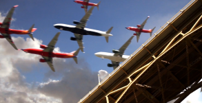Time lapse video from San Diego International Airport's arrivals