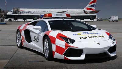 Lamborghini Aventador at Bologna Airport